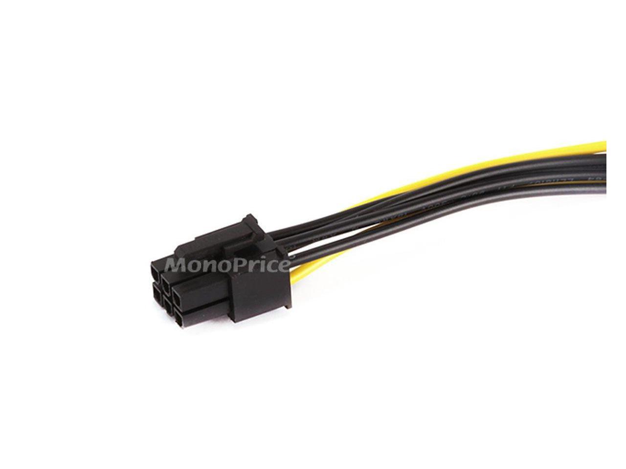 Monoprice Inch Sata Pin To Pin Pci Express Card Power Cable Newegg Com