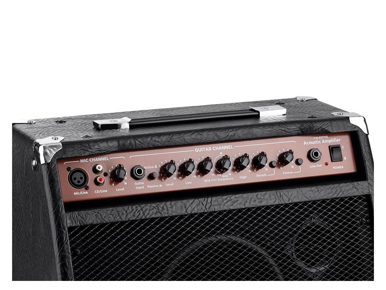 Monoprice 20Watt Acoustic Guitar Amplifier, 3Band EQ With Frequency