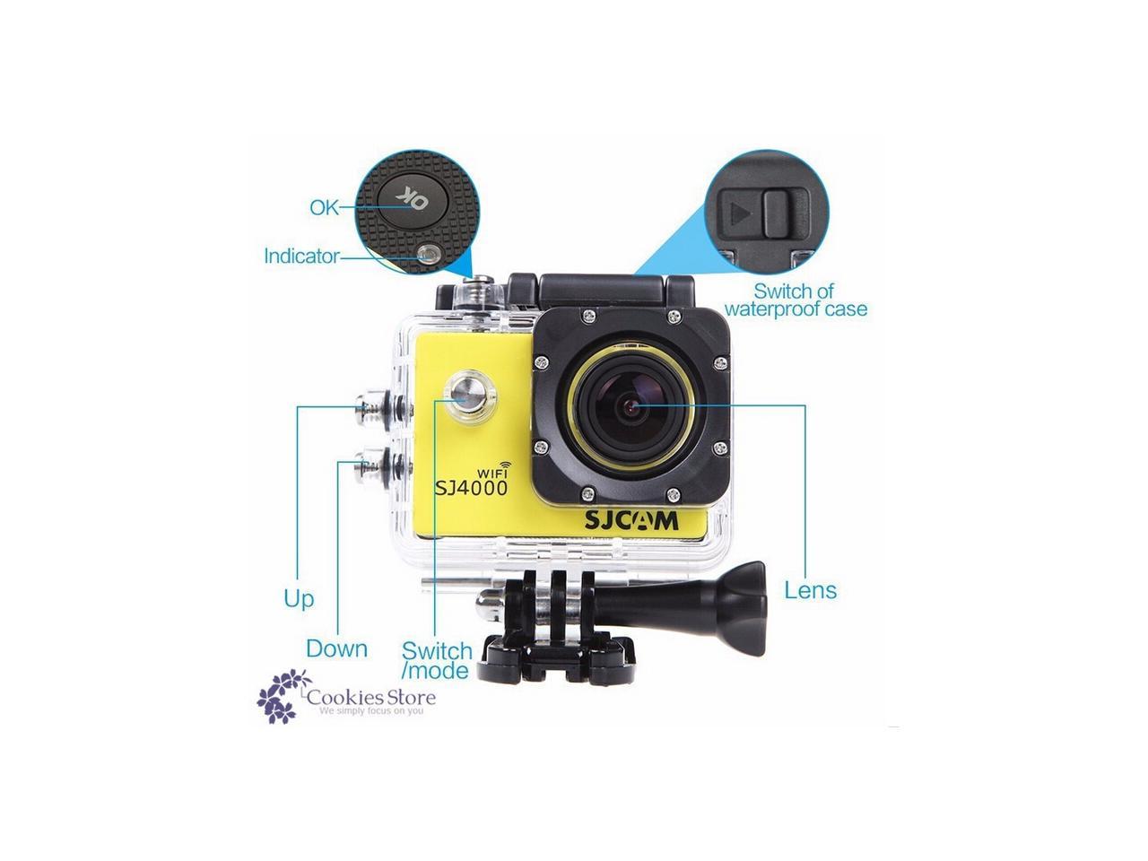 1080P HD Sports Camera WIFI Mini DV Carry Case Bundle Action Camcorder SJ4000-i 