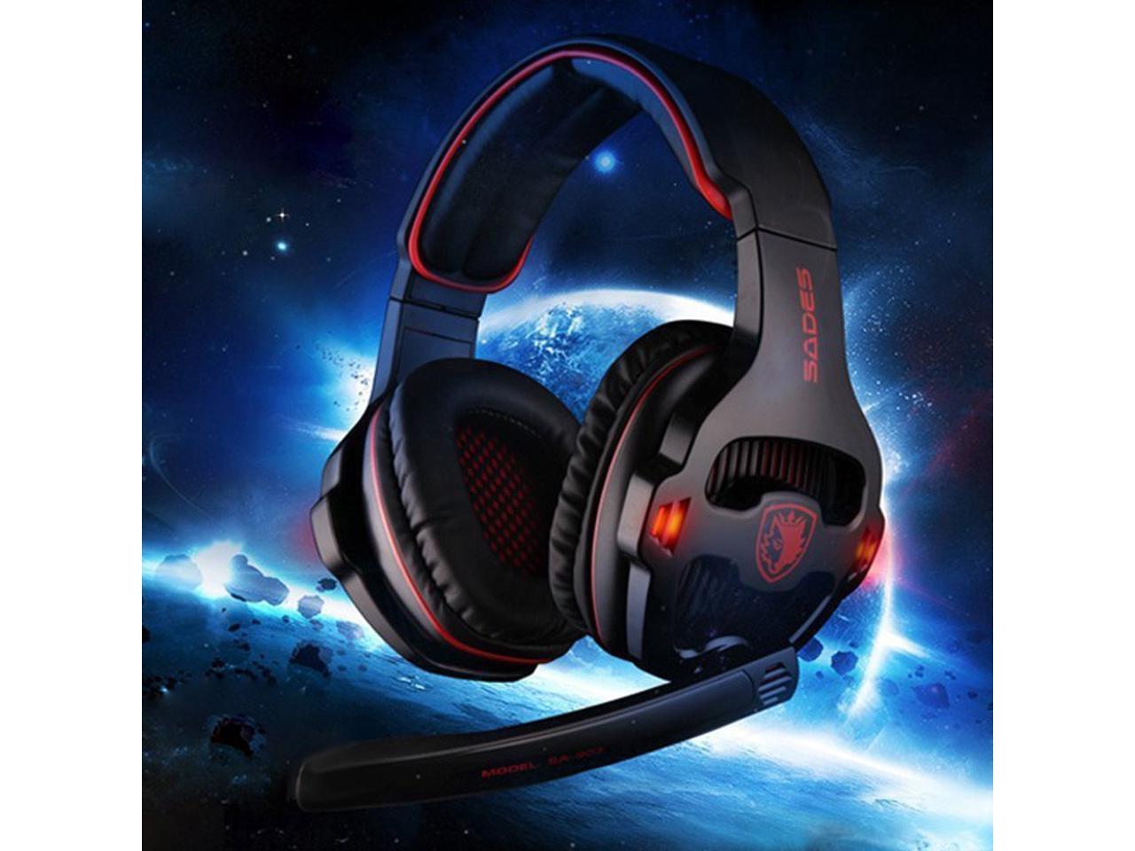 Sa 903 7 1 Surround Sound Channel Usb Gaming Headset Wired Headphone With Mic Volume Control Noise Cancelling Mic Earphone Newegg Com