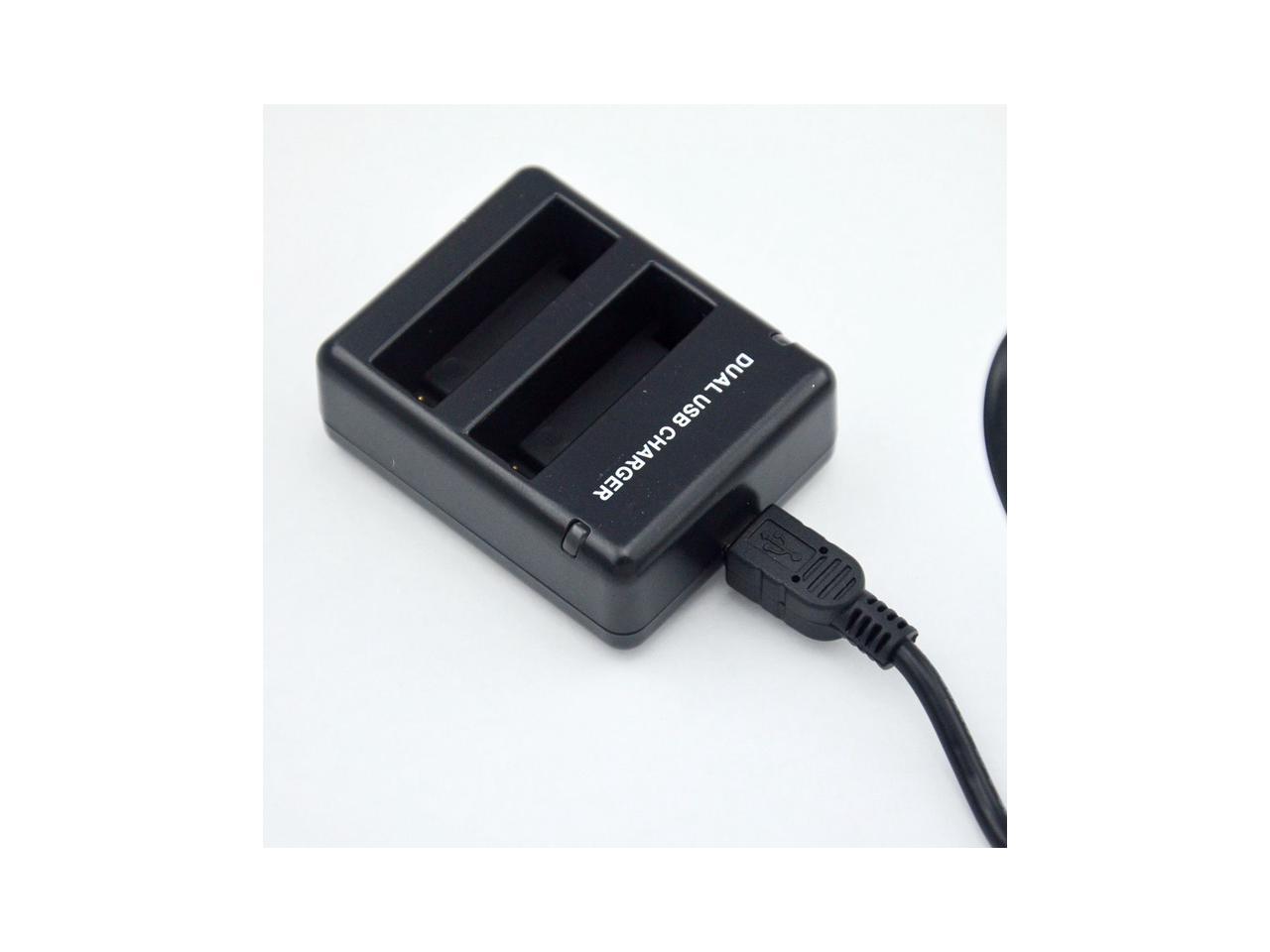 New Gopro Hero 4 Battery Charger Usb Dual Port Charger For Gopro Hero 4 Gopro4 Ahdbt 401 Battery Newegg Com