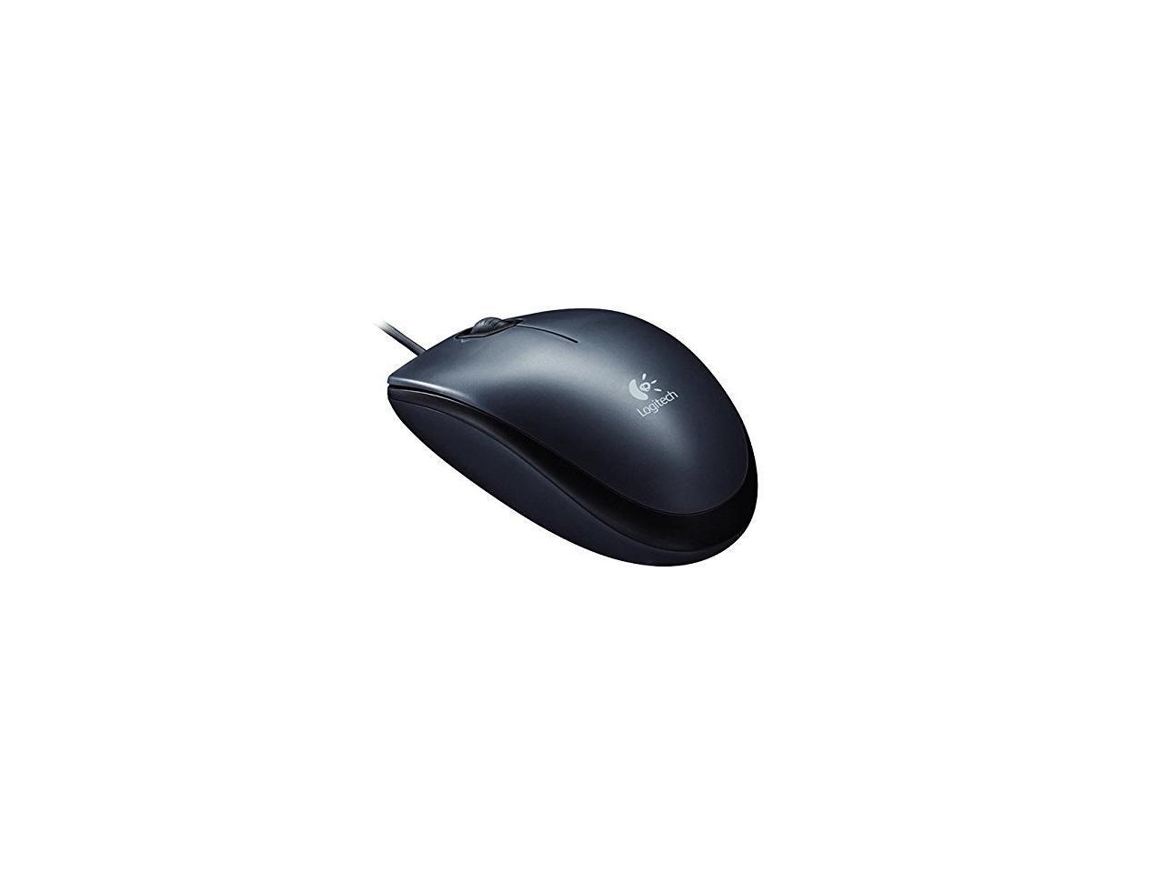 Logitech M100R USB Optical Wired Mouse 910005006 (Black)