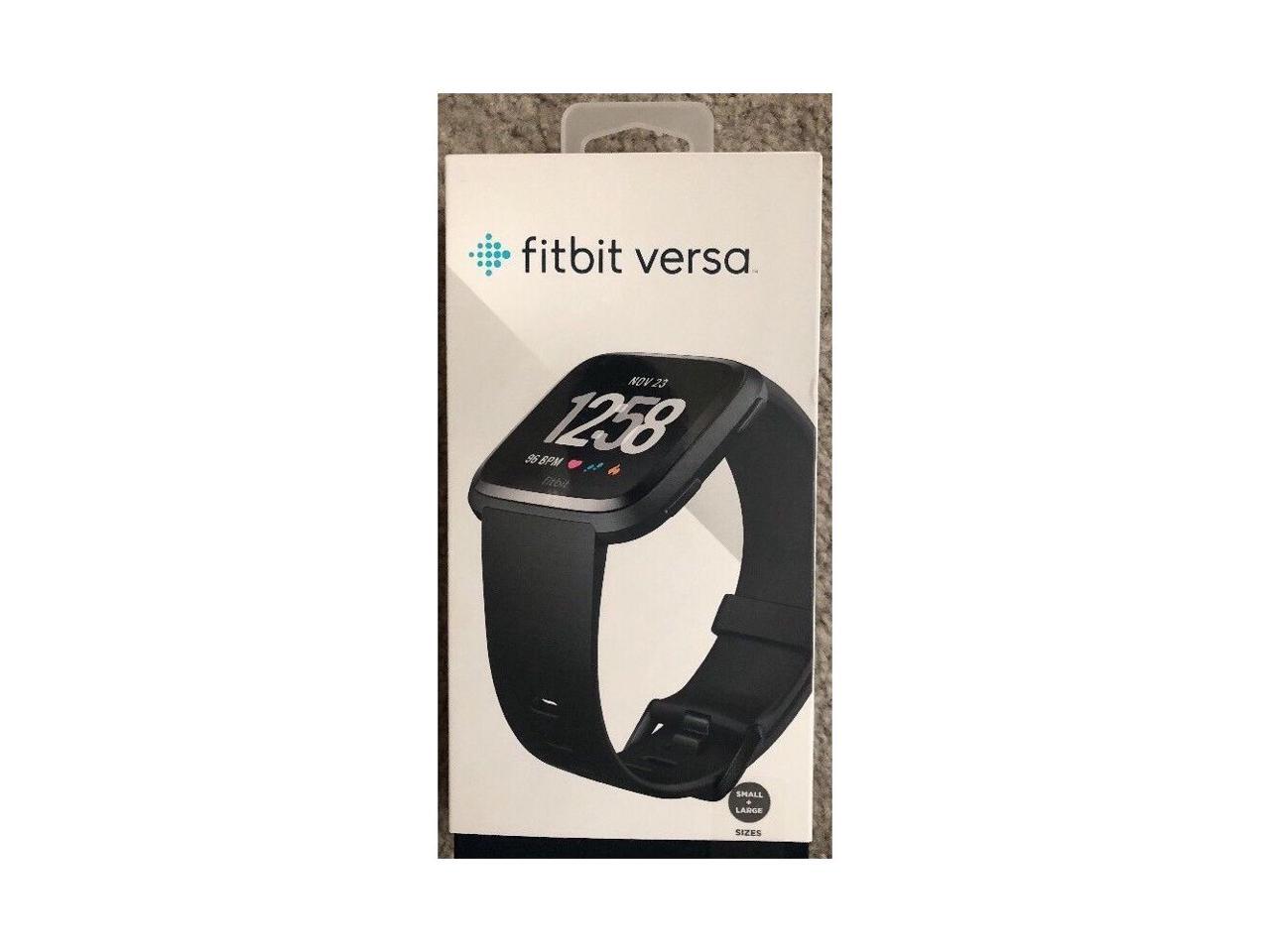 fitbit versa black aluminium