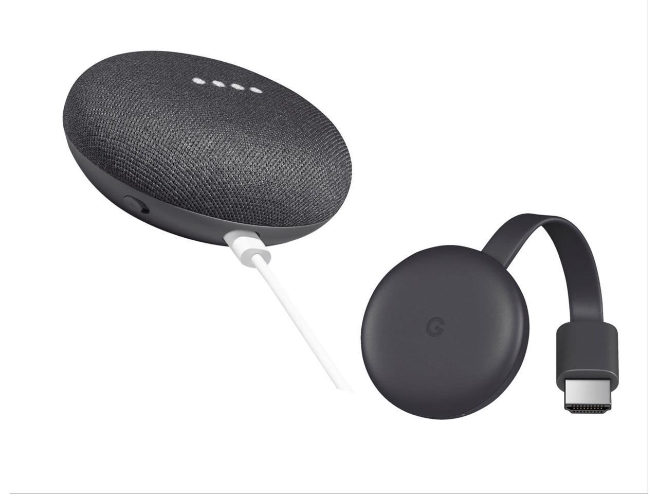 smart tv kit google home mini and chromecast