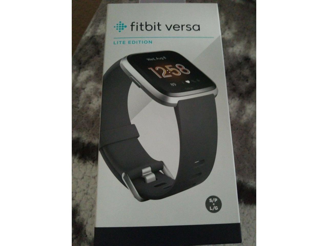 fitbit versa lite charcoal