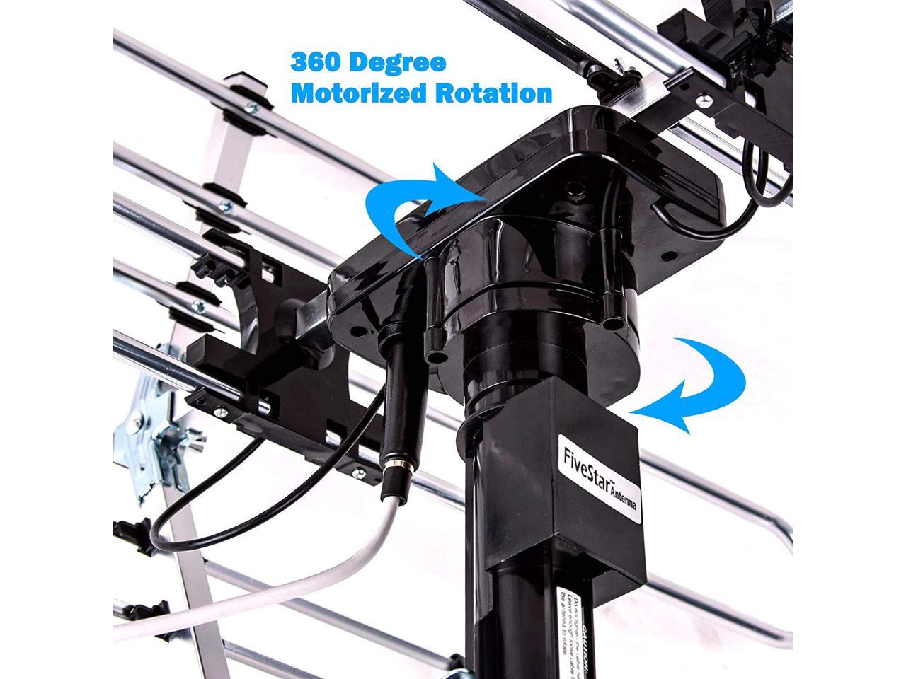 FiveStar Outdoor TV Antenna All Direction 360 Degree Rotation Receive
