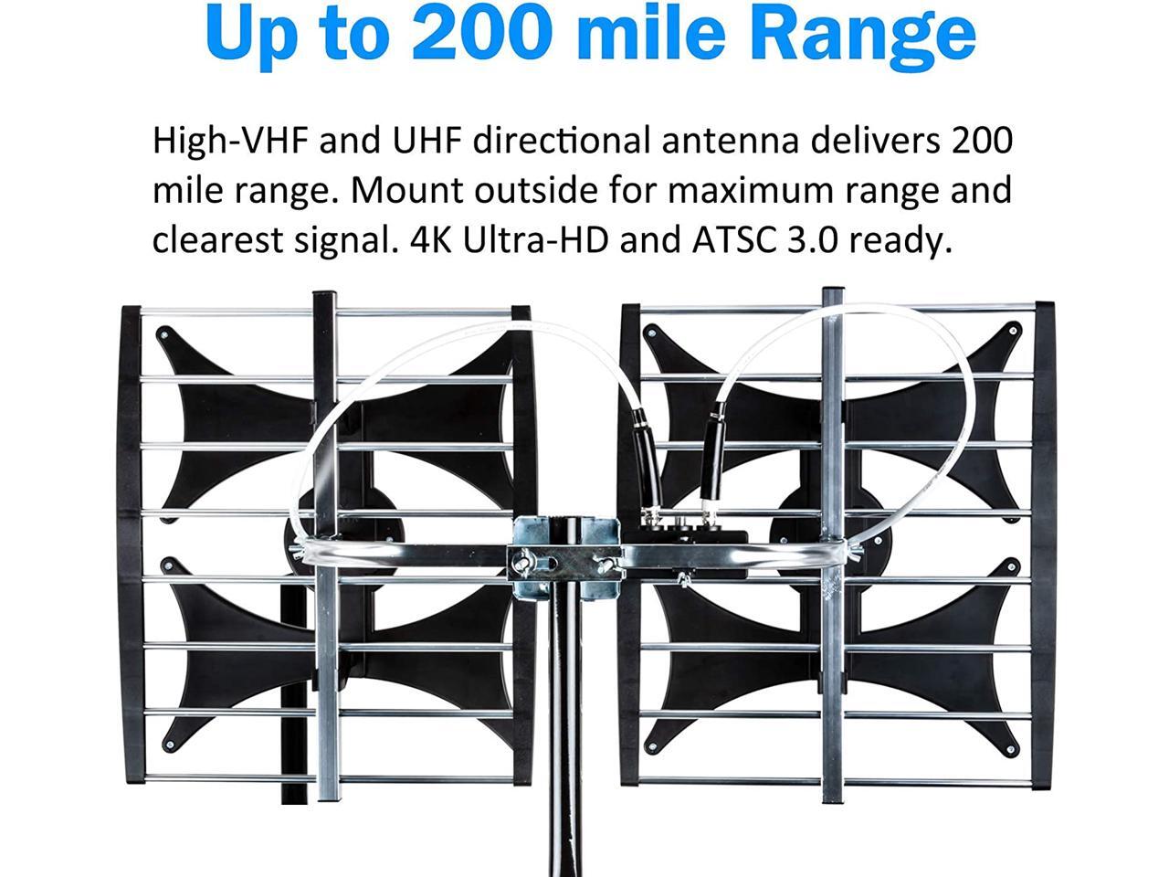 [Newest 2021] Five Star MultiDirectional 4V HDTV Antenna up to 200