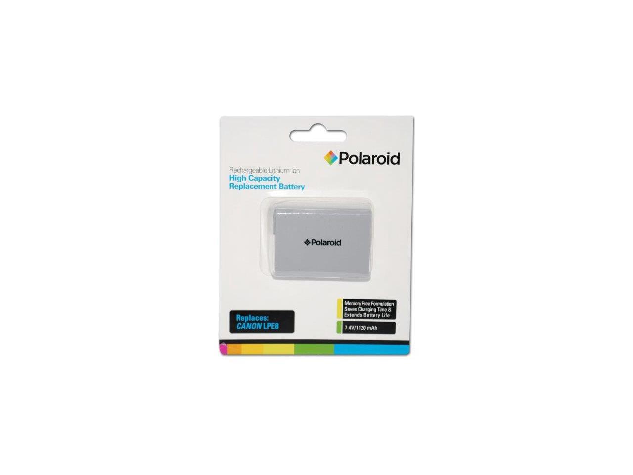 Polaroid Rechargeable Battery Canon LPE8 Replacement