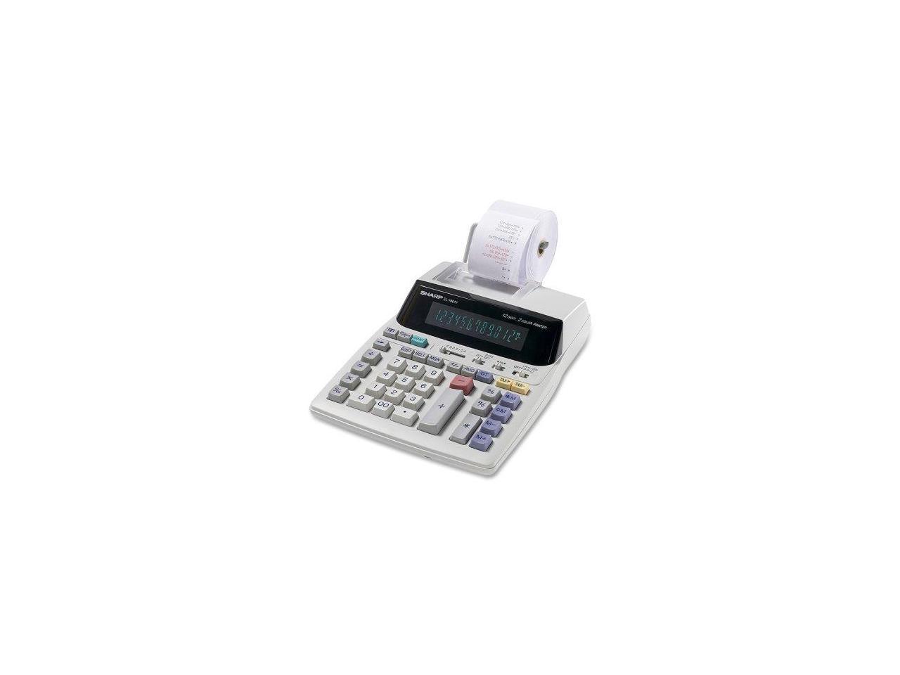Free Shipping!!!!!! Sharp EL-1801V Portable Serial Printing Calculator 12-Digit 