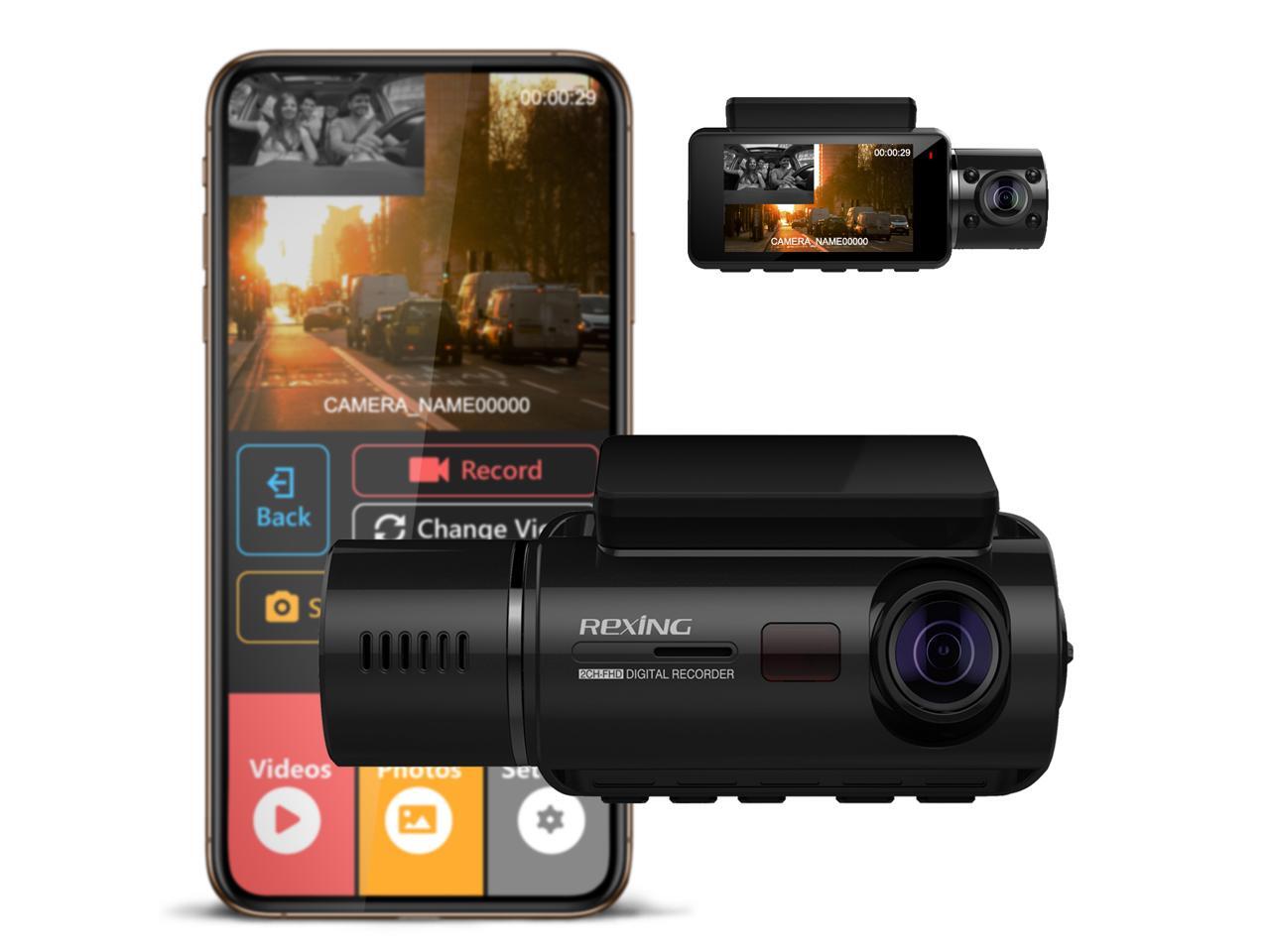 REXING V3 Basic Dual Camera Front and Inside Cabin Infrared Night
