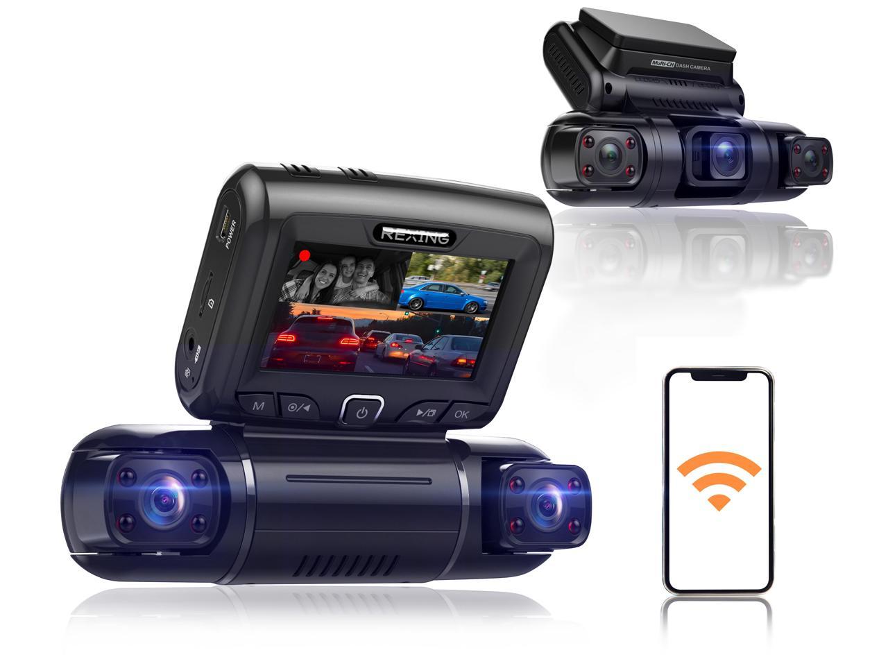 dash cam front and cabin