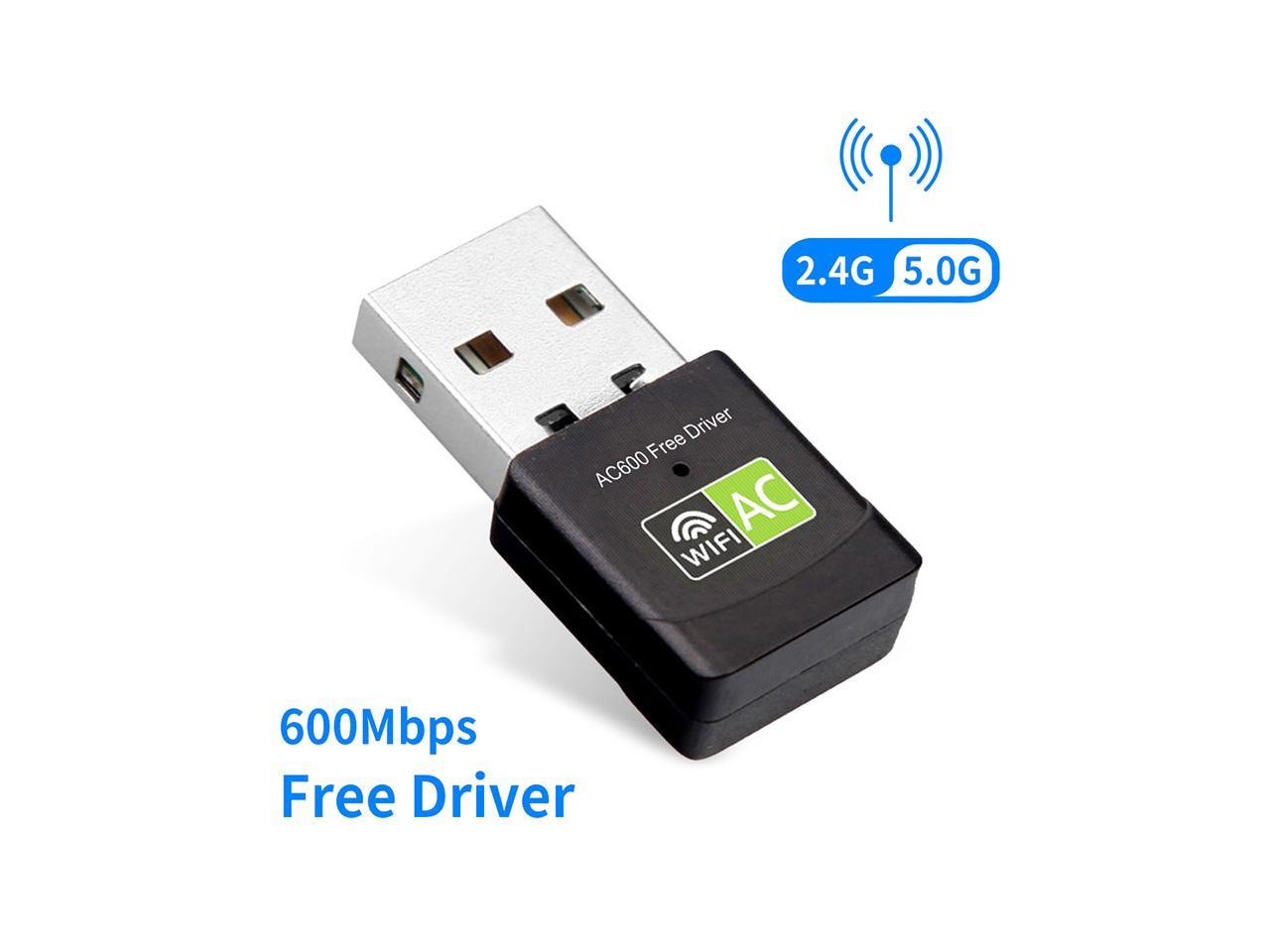 Mini 600Mbps USB Wireless WiFi Lan Network Receiver Card Adapter For Desktop PC 