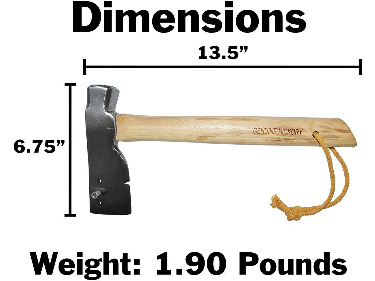 Shingling Roofing Hatchet with Milled Striking Face, ThreePosition