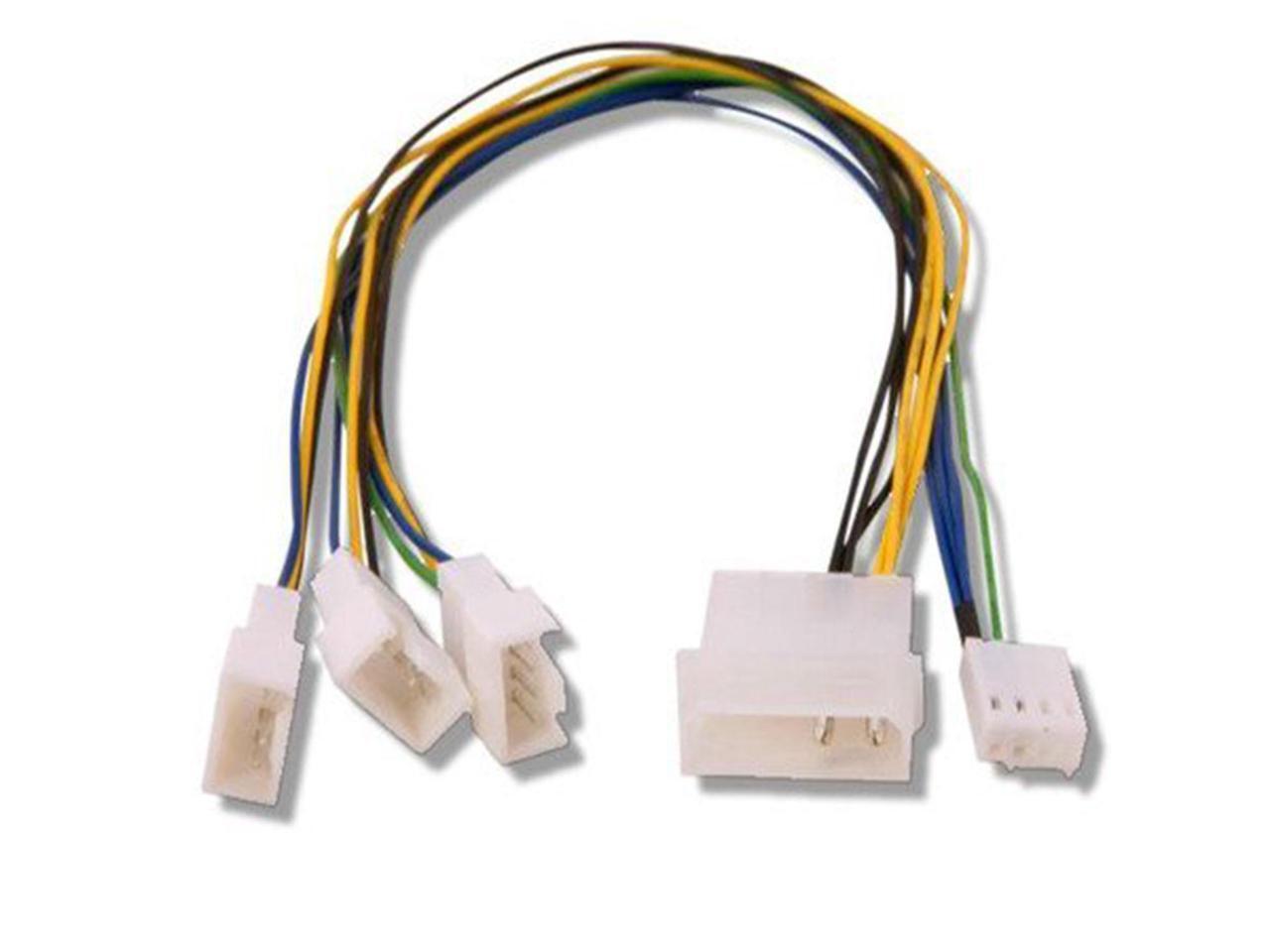 Fan Splitter 4 pin Molex > 3 Qty PWM headers 30cm Long Connect Multiple
