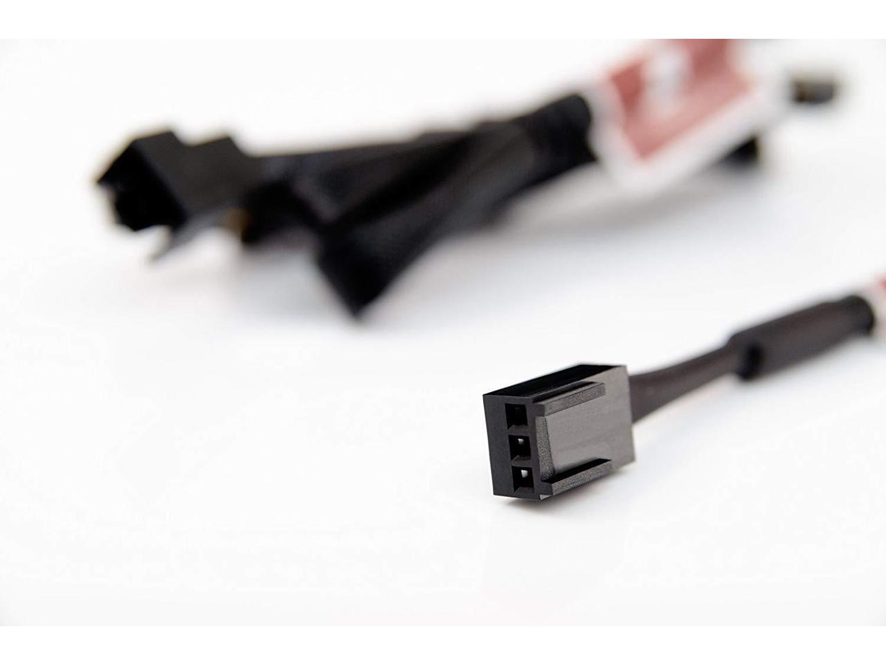 Noctua NASEC2, 3 Pin Fan Extension Cables (30cm, Black)