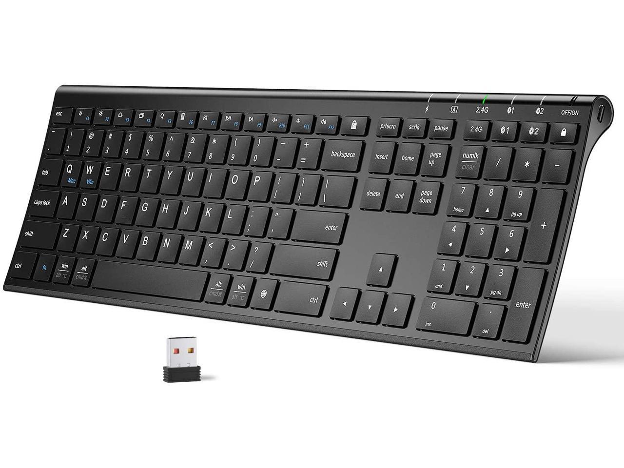 iclever ultra slim 3 color backlight bluetooth keyboard