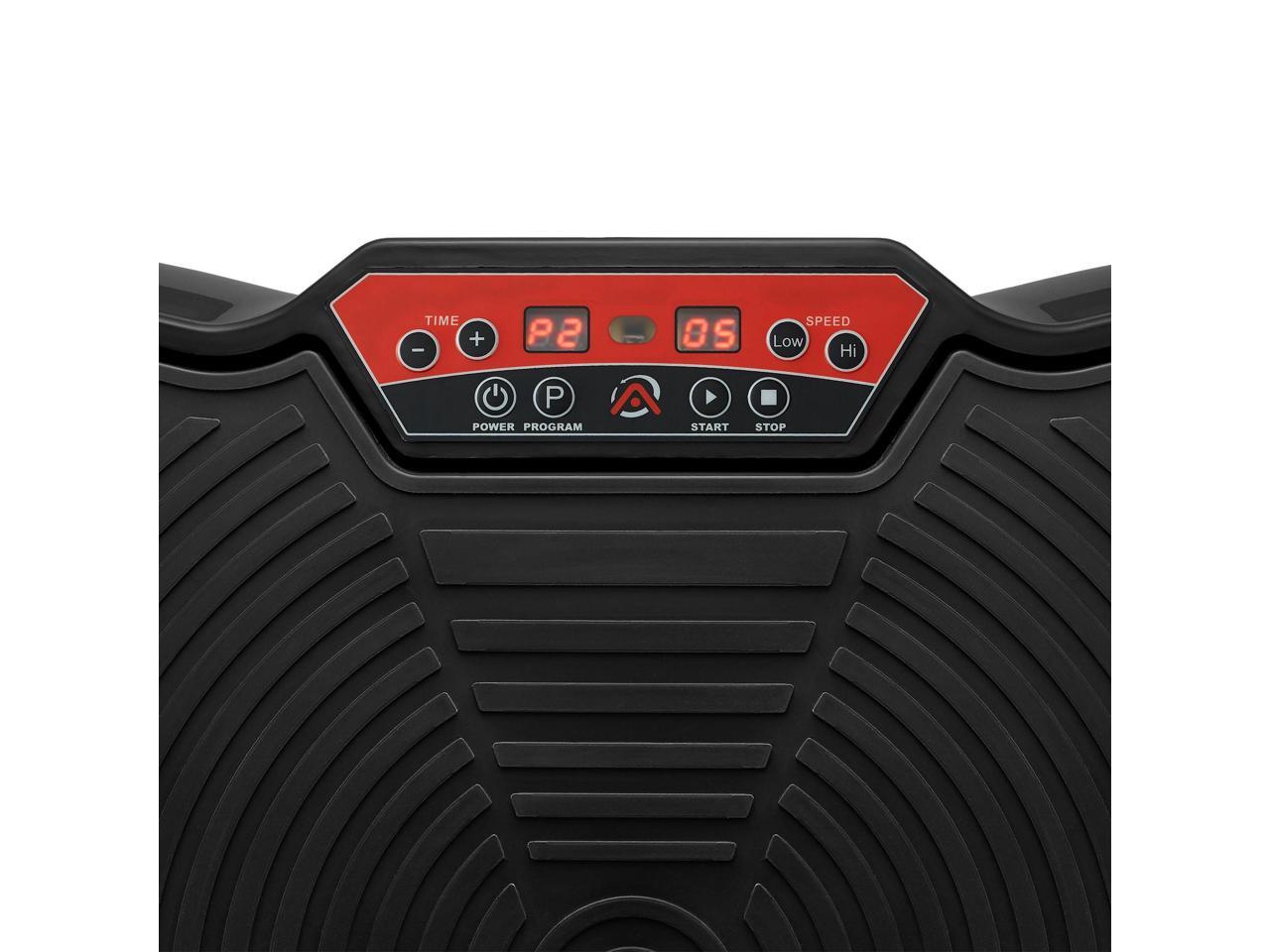 Axis-Plate Vibration Plate Exercise Machine with Resistance Bands