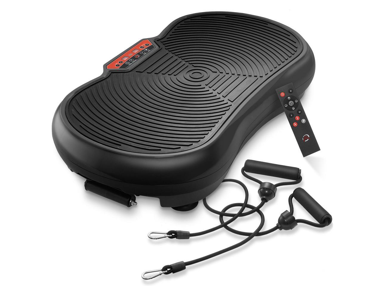 Axis-Plate Vibration Plate Exercise Machine with Resistance Bands