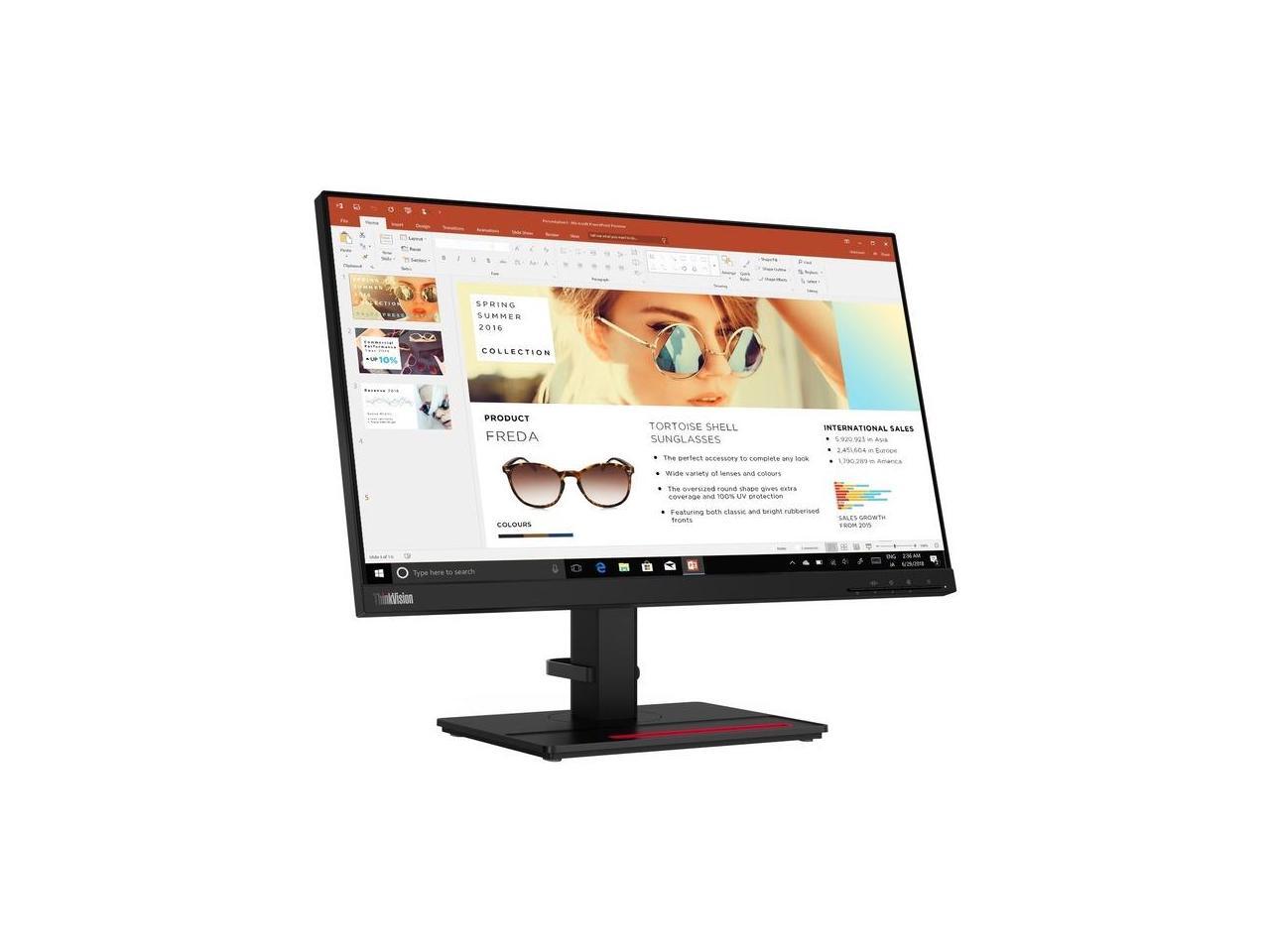 Lenovo ThinkVision P24h-2L 23.8" WQHD WLED LCD 60Hz Monitor - 16:9 ...