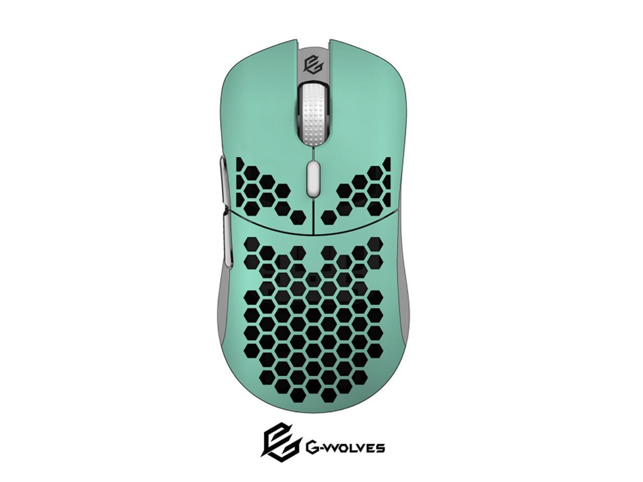 G-Wolves Hati HT-M 3360 Ultra Lightweight Honeycomb Shell Wired Gaming  Mouse up to 12000 cpi - 6 Buttons - 2.18 oz (61g) (Vista Blue)
