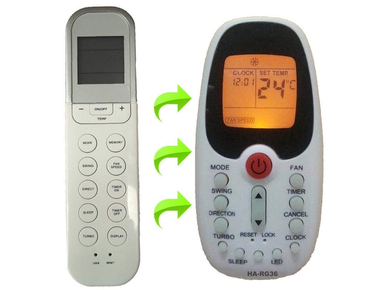 Replacement For Air Conditioner Remote Control For Mirage Rg36b Bge Newegg Com