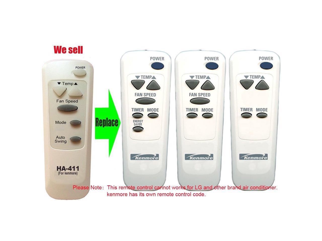 HA411 Replacement for kenmore Air Conditioner Remote Control