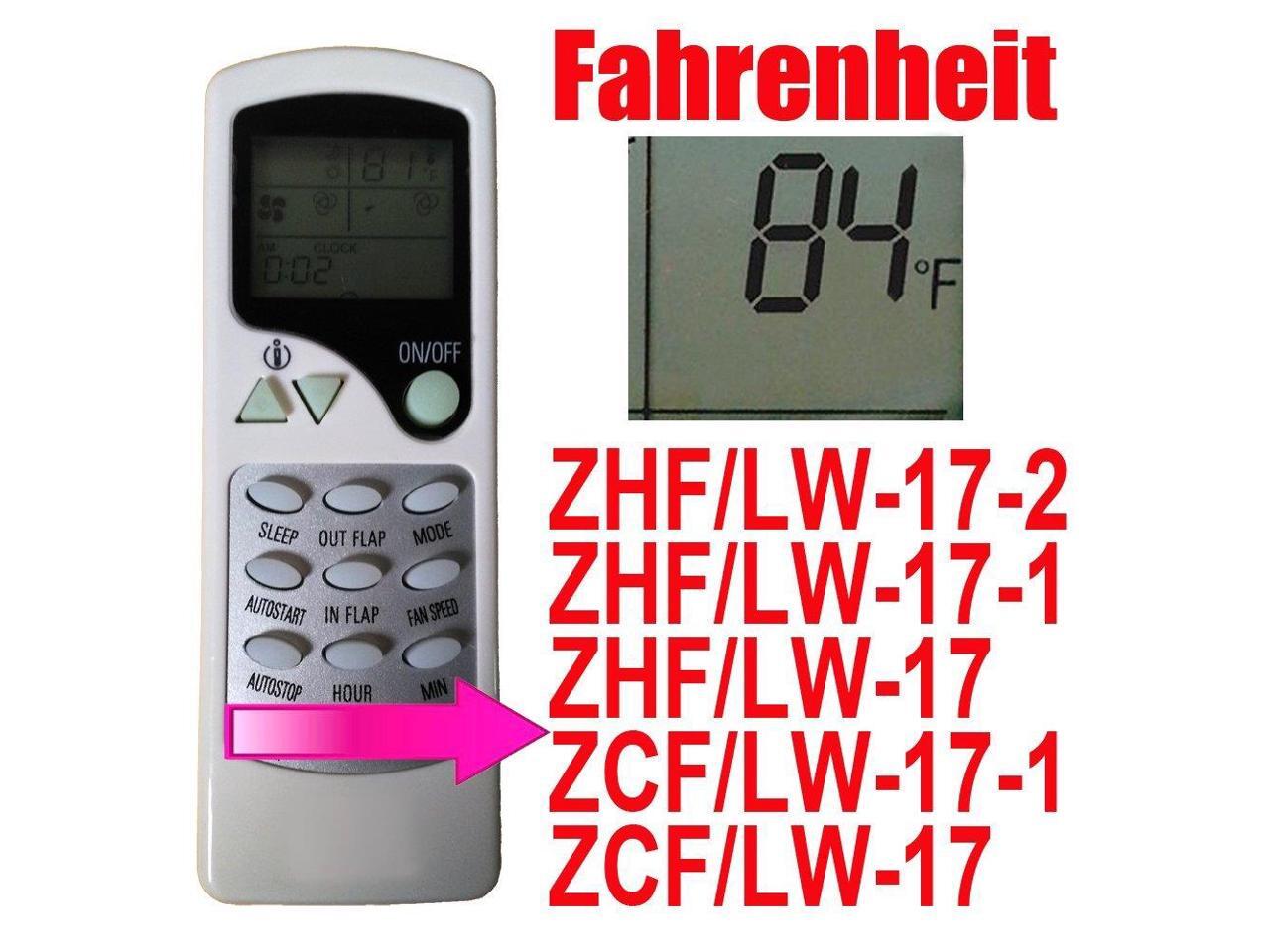 Replacement for QUIETSIDE HRRM Air Conditioner Remote Control Model