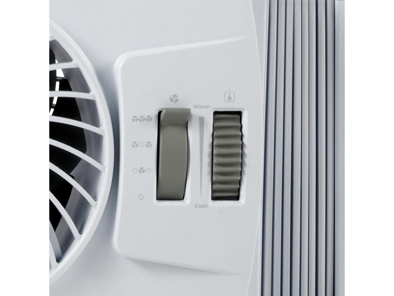 Bionaire Thin Window Fan with Comfort Control Manual Thermostat