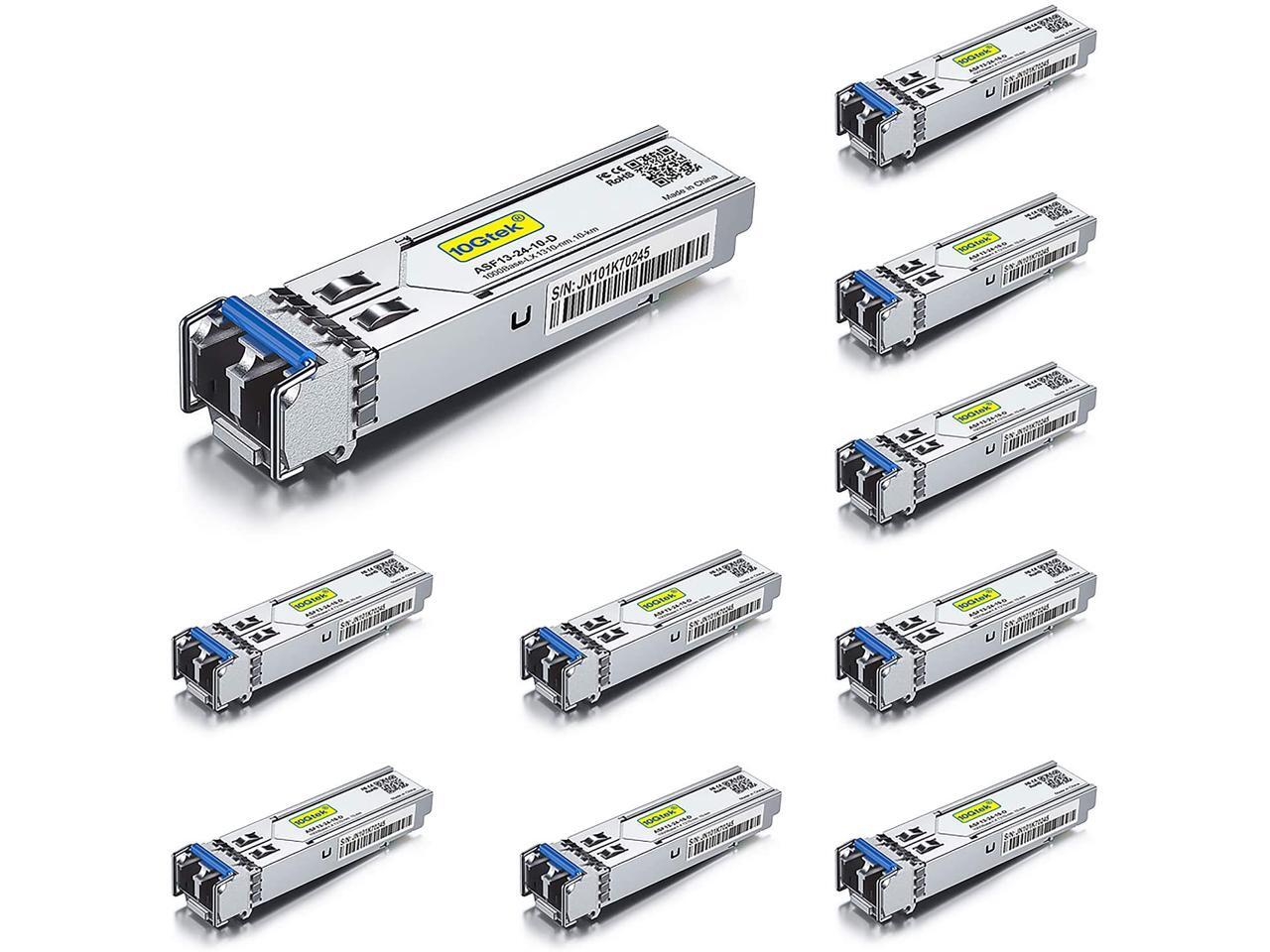 10 Pack 1 25G SFP Transceiver 1000Base LX 1310nm SMF Up To 10 Km 