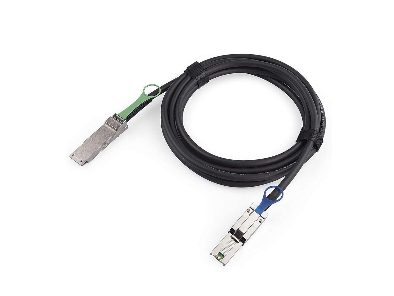 1.64ft 10Gtek External Mini SAS HD SFF-8644 to QSFP Cable 0.5-Meter 30AWG 