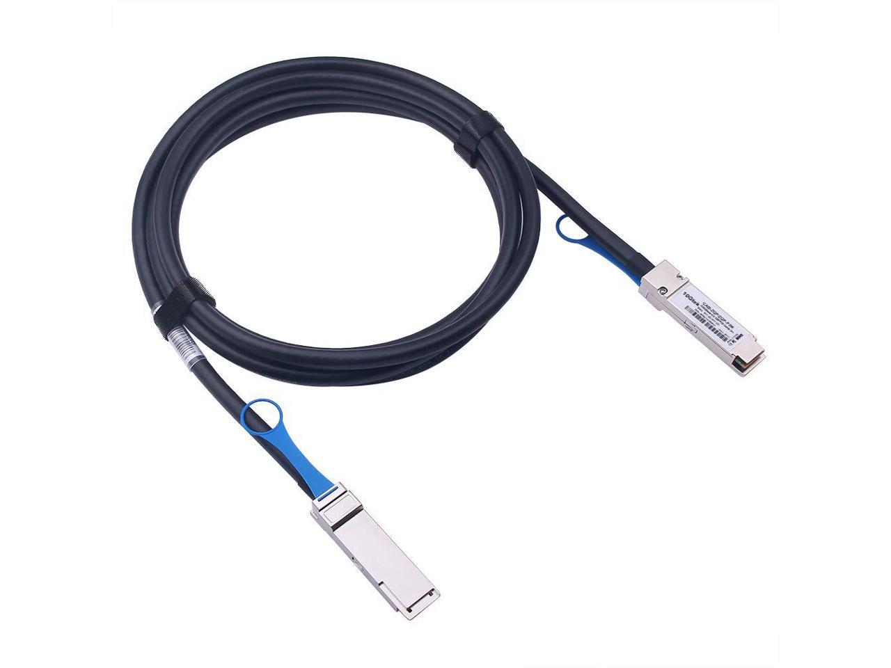 1-Meter 1.64ft 100G QSFP28 DAC Cable,100GBASE-CR4 QSFP28 to QSFP28 Direct Attach Copper Twinax Cable for Brocade QSFP-100G-CU1M 