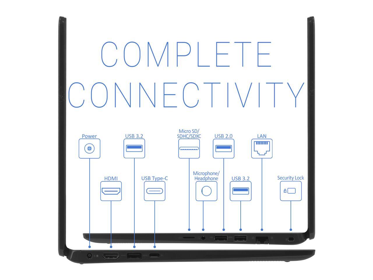 Dell Latitude 3410 Notebook 14 Fhd Display Intel Core I7 u Upto 4 9ghz 16gb Ram 1tb Nvme Ssd Hdmi Displayport Via Usb C Card Reader Wi Fi Bluetooth Windows 10 Pro Newegg Com