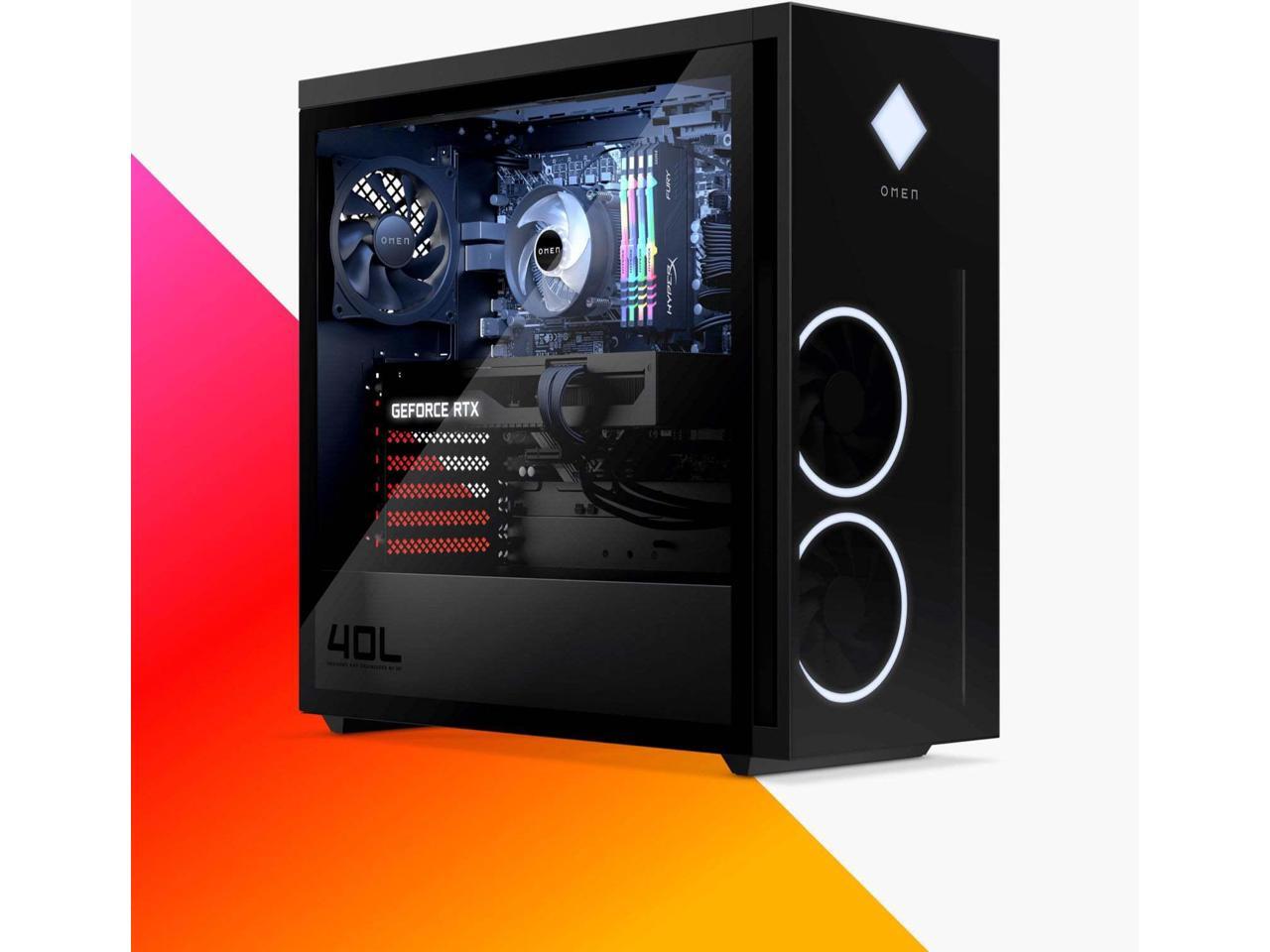 HP OMEN 40L Gaming Desktop, Intel Core i7-12700K Upto 5.0GHz, 16GB RAM, 1TB  NVMe SSD, NVIDIA GeForce RTX 3070 Ti, HDMI, DisplayPort, Wi-Fi, Bluetooth,  