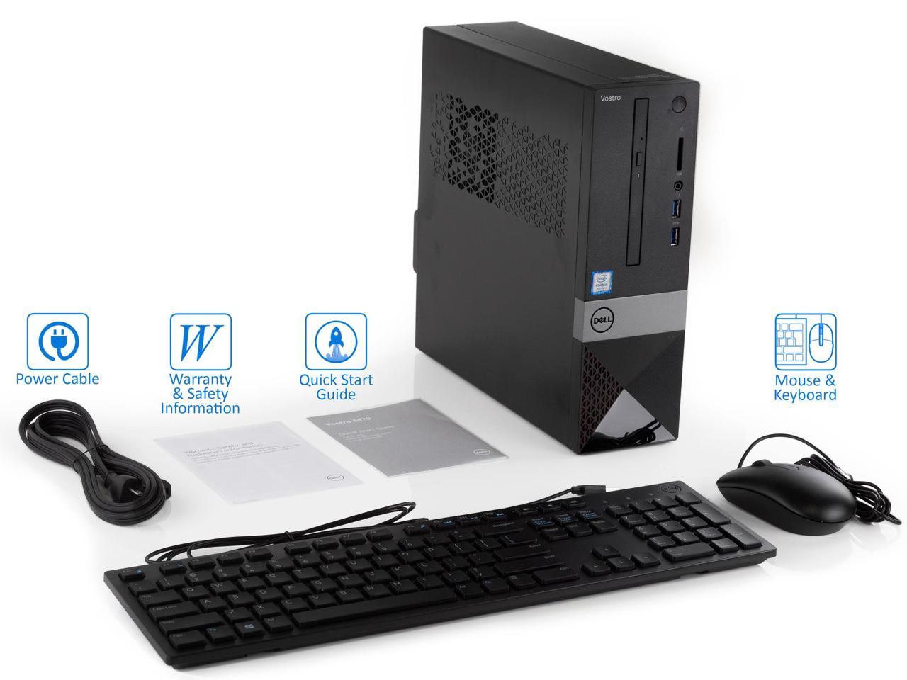 Dell Vostro 3470 Small Form Desktop, Intel 6-Core i5-8400 Upto 4.0GHz