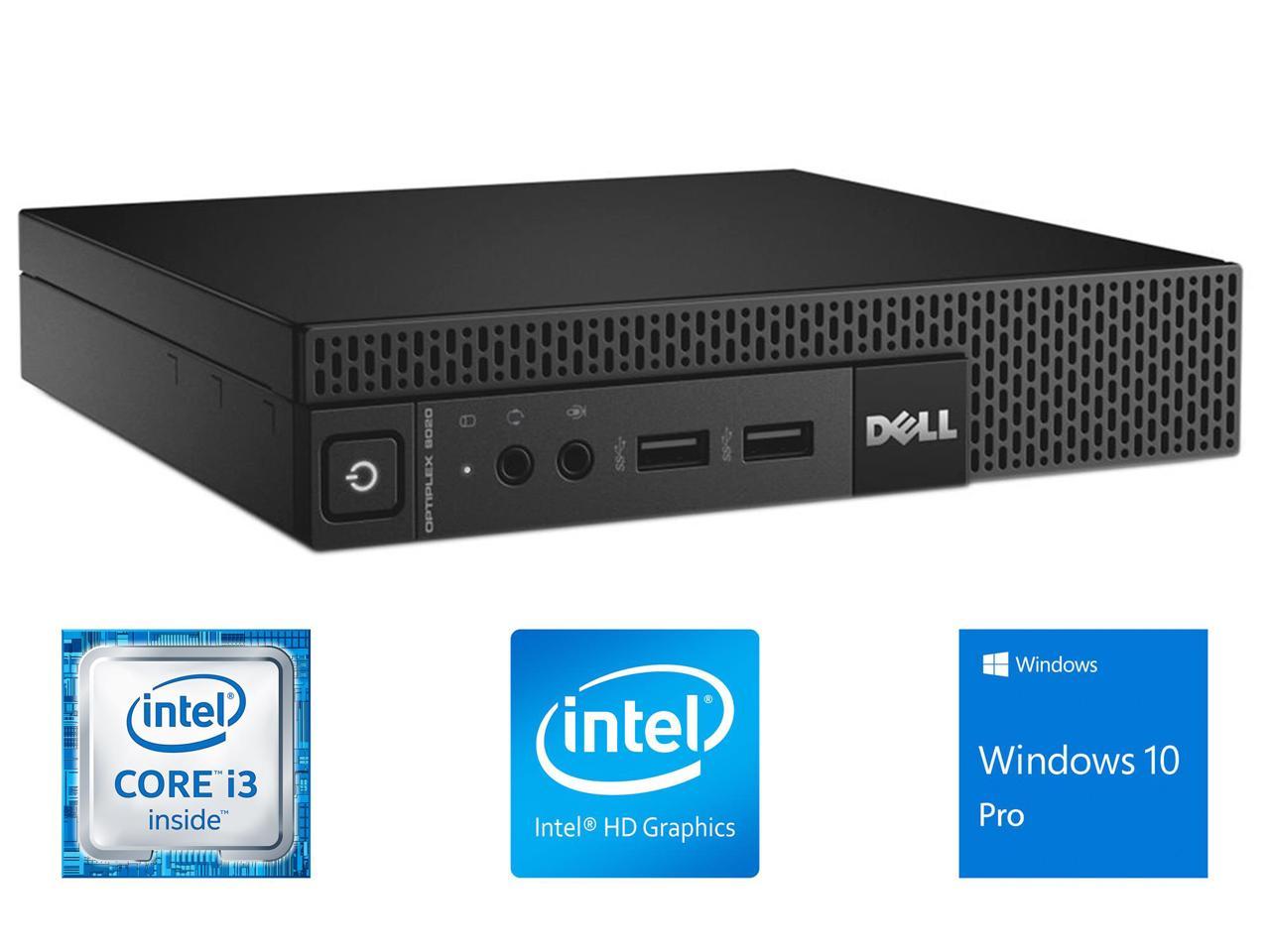 Refurbished Dell Optiplex 90 Mini Pc Intel Core I3 4160t 3 1ghz 16gb Ram 256gb Ssd Vga Displayport Wi Fi Bluetooth Windows 10 Pro Newegg Com