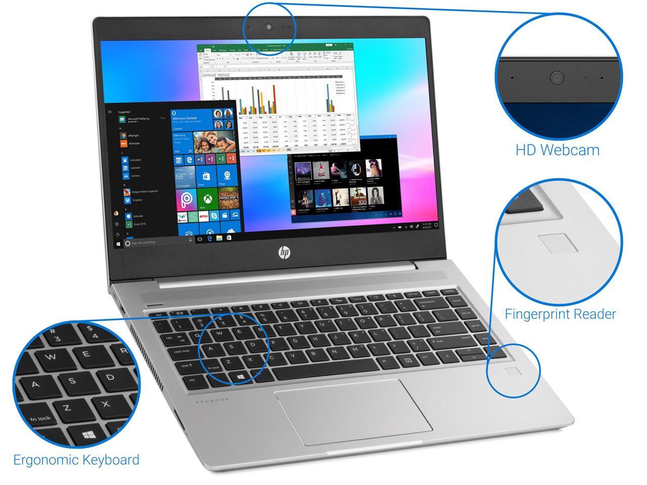 Laster wanhoop Harmonie HP ProBook 440 G6 Notebook, 14" FHD Display, Intel Core i7-8565U Upto  4.6GHz, 16GB RAM, 2TB NVMe SSD, HDMI, Card Reader, Wi-Fi, Bluetooth,  Windows 10 Pro - Newegg.com
