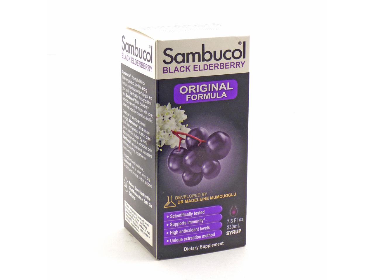 Sambucol Black Elderberry Orignal - Sambucol - 7.8 oz - Liqui   d - Newegg.com