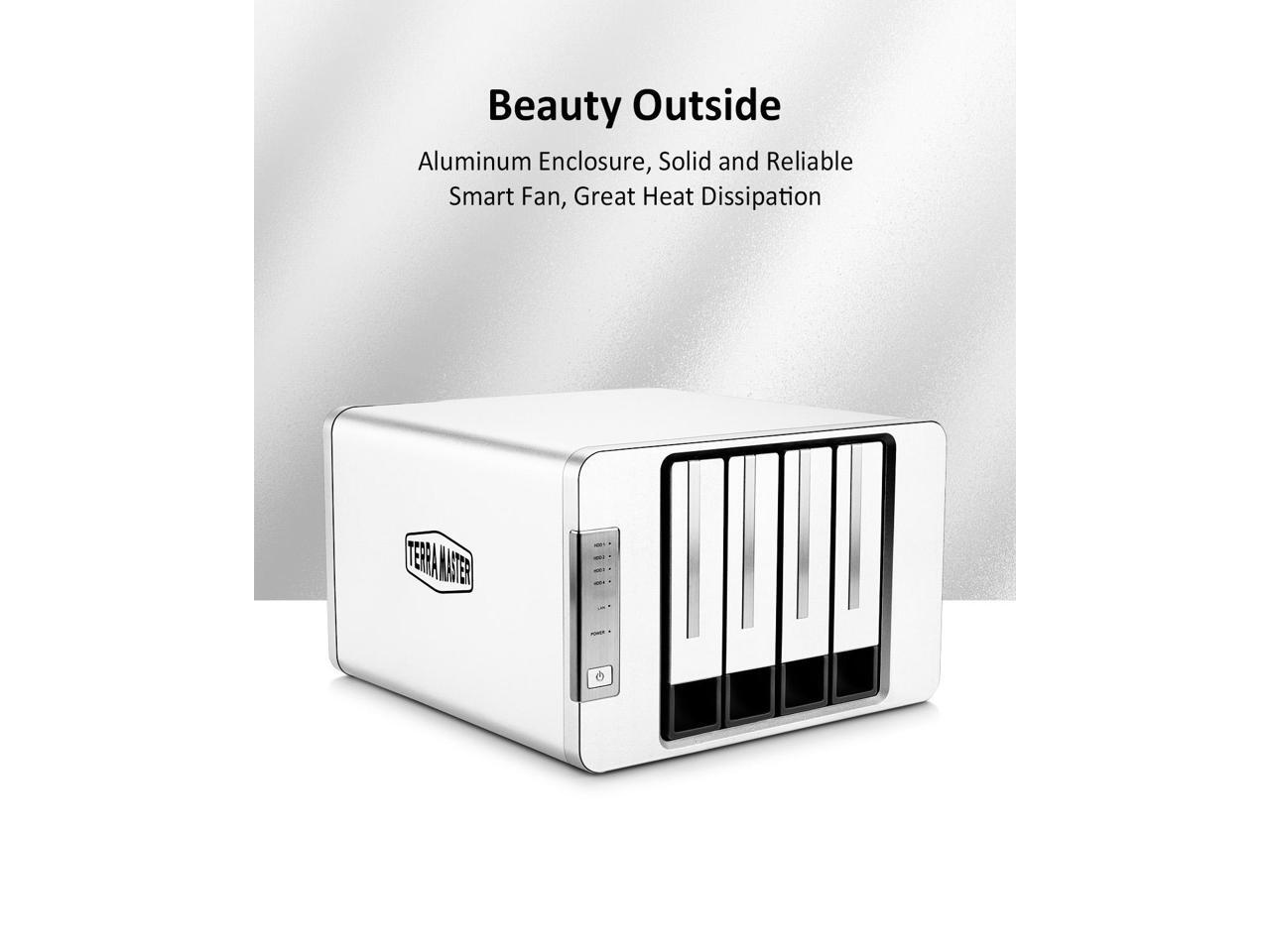 TERRAMASTER F4-223 4Bay NAS Storage High Performance for SMB with N4505 ...