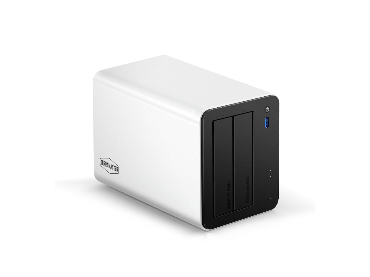 TERRAMASTER F2-425 Plus NAS Storage - 2Bay Intel N150 Quad-Core CPU, 8GB RAM DDR5, 5GbE LAN x 2, M.2 Slot x 3, Network Attached Storage for Teamwork, Multimedia Server (Diskless)