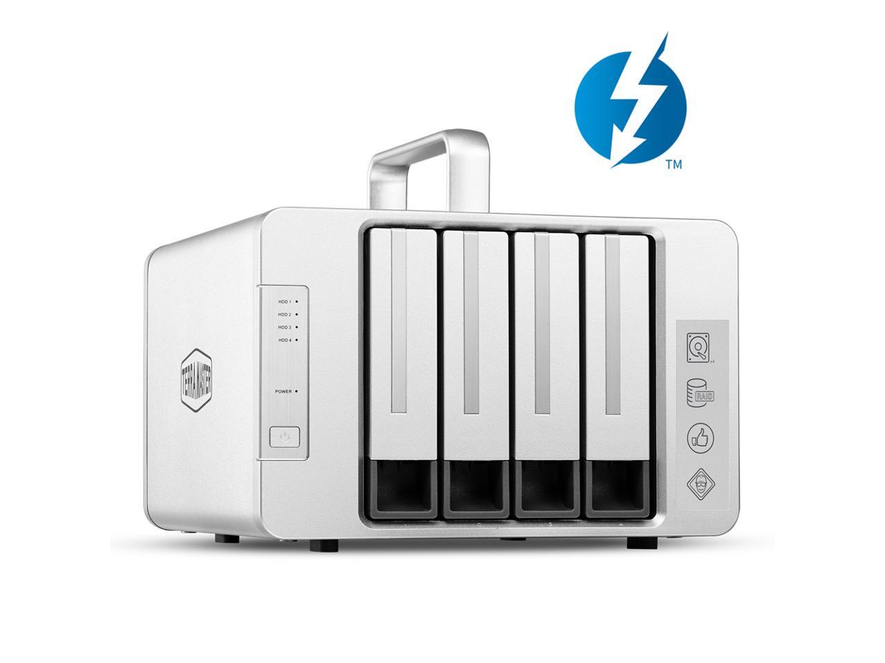 TerraMaster D4 Thunderbolt 3 ProfessionalGrade 4Bay External Hard