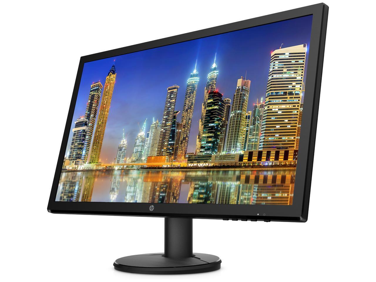 HP V24 24 inch TN Full HD 1920 x 1080 LED Backlit LCD Monitor 2-Pack ...