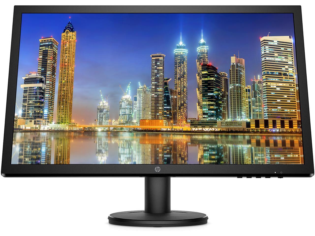 HP V24 24 inch TN Full HD 1920 x 1080 LED Backlit LCD Monitor 2-Pack ...