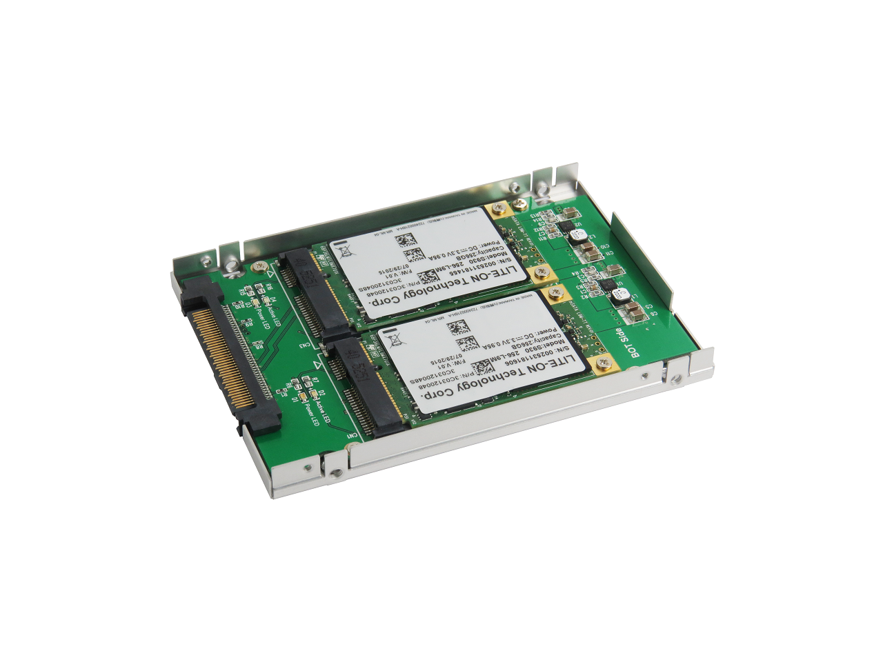 Innocard SATA Express to mSATA SSD x2 Adapter with 2.5" Enclosure