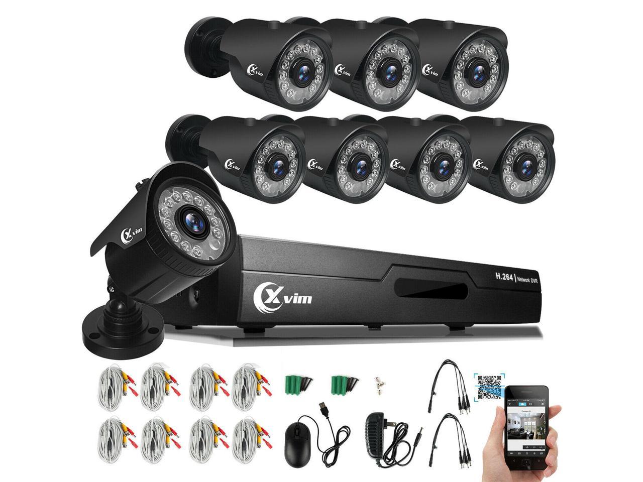 XVIM 8CH 720P Home Security Camera System HDMI Outdoor Night Vision CCTV DVR 1TB 