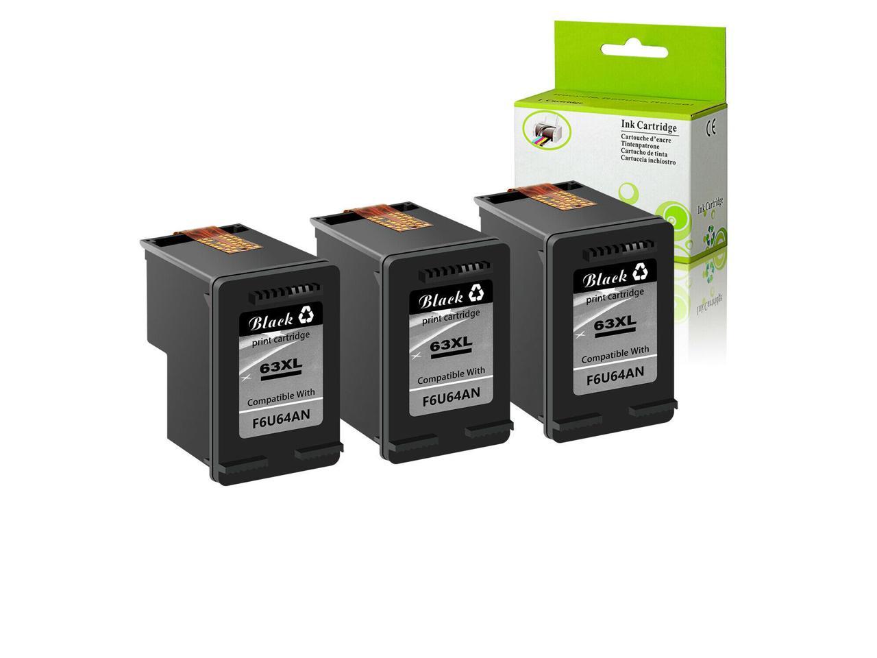 4PK Black & 1PK Color Ink Cartridges For HP 63XL Deskjet 2131 2133 3631 3636 