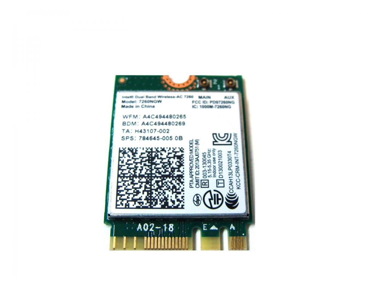 K4J87UA Chromebook WiFi/Bluetooth Card 784645-005 Compatible with HP 11 G3 