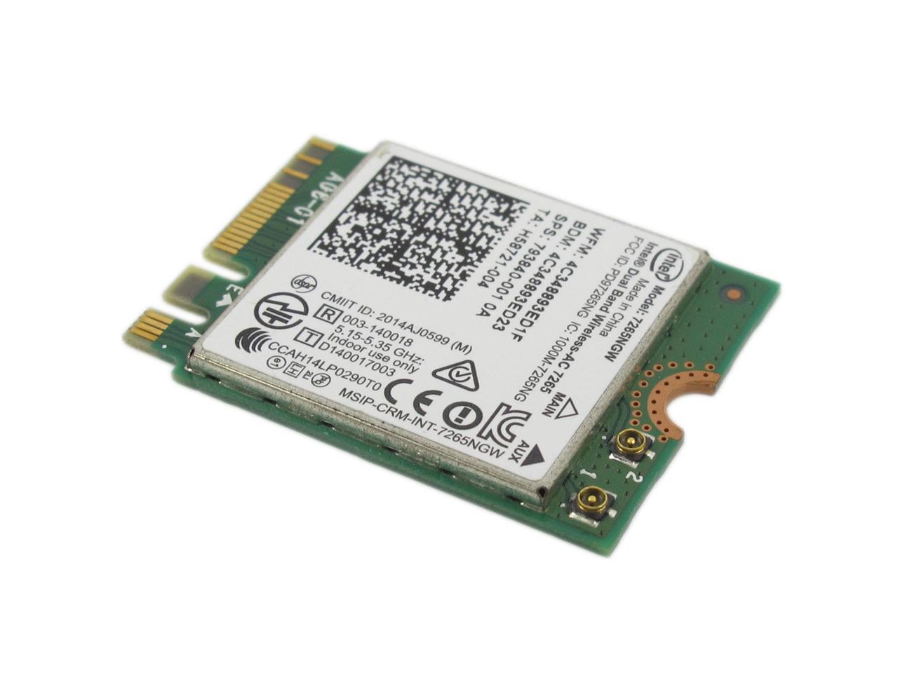 Intel Dual Band Wireless Ac 7265 7265ngw 802 11ac Bt 4 0 Mini Pci E Wifi Card Newegg Com