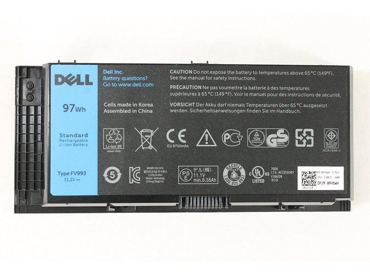 Аккумулятор dell fv993