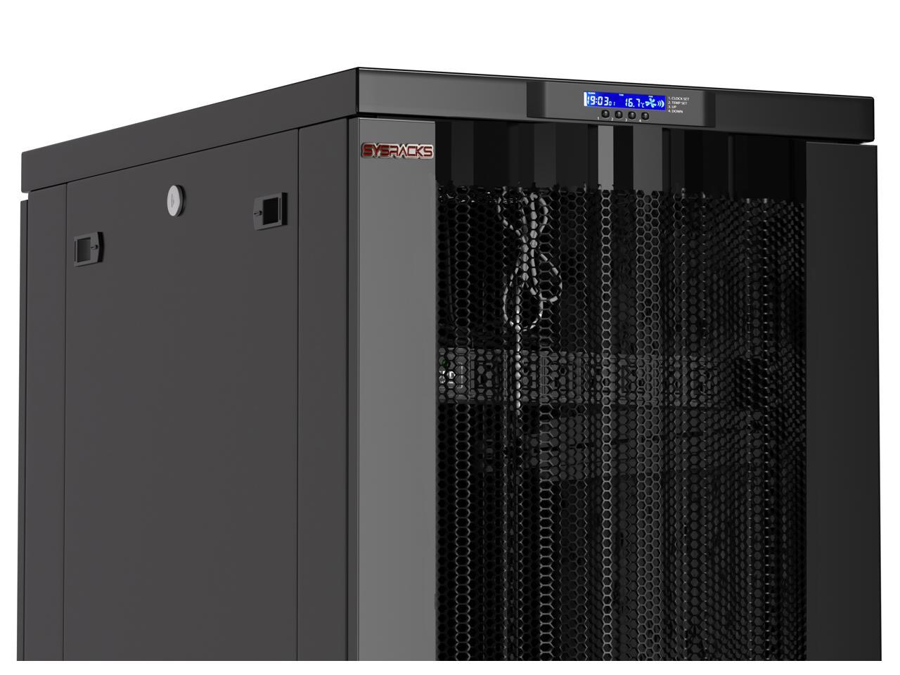 Server Rack - Locking Cabinet - Network Rack - Av Cabinet - 32U - Rack  Mount - Free Standing Network Rack- Server Cabinet - Caster Leveler - Shelf  - 