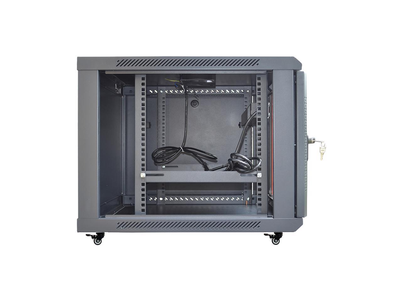 15U Free Standing Server Rack Fits Most of Servers, ACCESSORIES FREE!! Cooling Fan